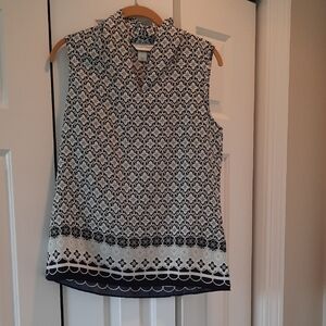 Sleeveless Patterned Top